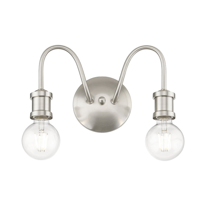 Livex Lighting - 16572-91 - Two Light Vanity Sconce - Lansdale - Brushed Nickel