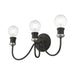 Livex Lighting - 16573-04 - Three Light Vanity Sconce - Lansdale - Black with Brushed Nickel