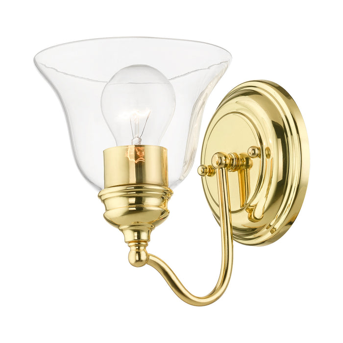 Livex Lighting - 16931-02 - One Light Vanity Sconce - Moreland - Polished Brass