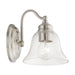 Livex Lighting - 16931-91 - One Light Vanity Sconce - Moreland - Brushed Nickel