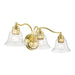 Livex Lighting - 16933-02 - Three Light Vanity Sconce - Moreland - Polished Brass