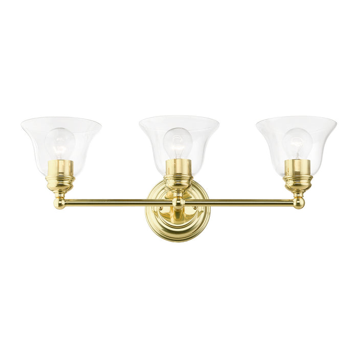 Livex Lighting - 16943-02 - Three Light Vanity Sconce - Moreland - Polished Brass
