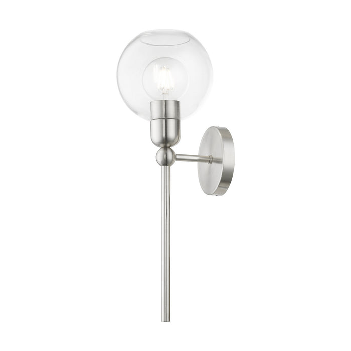 Livex Lighting - 16971-91 - One Light Wall Sconce - Downtown - Brushed Nickel
