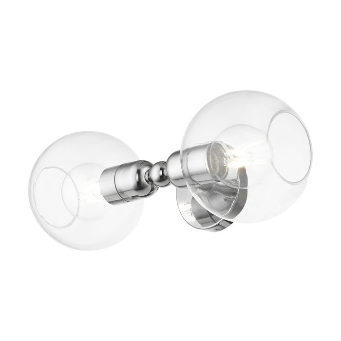 Livex Lighting - 16972-05 - Two Light Vanity Sconce - Downtown - Polished Chrome