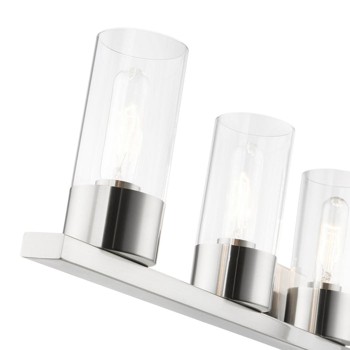 Livex Lighting - 17315-91 - Five Light Vanity Sconce - Carson - Brushed Nickel