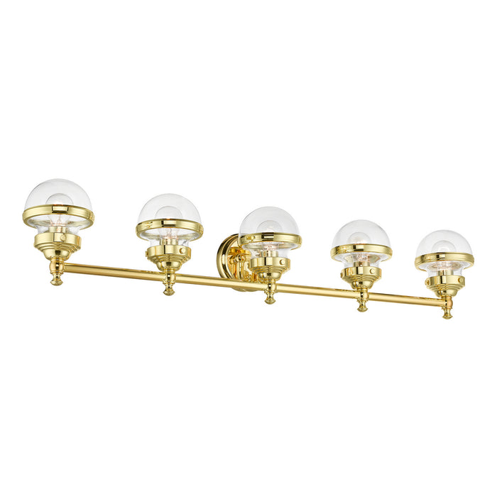 Livex Lighting - 17415-02 - Five Light Vanity Sconce - Oldwick - Polished Brass