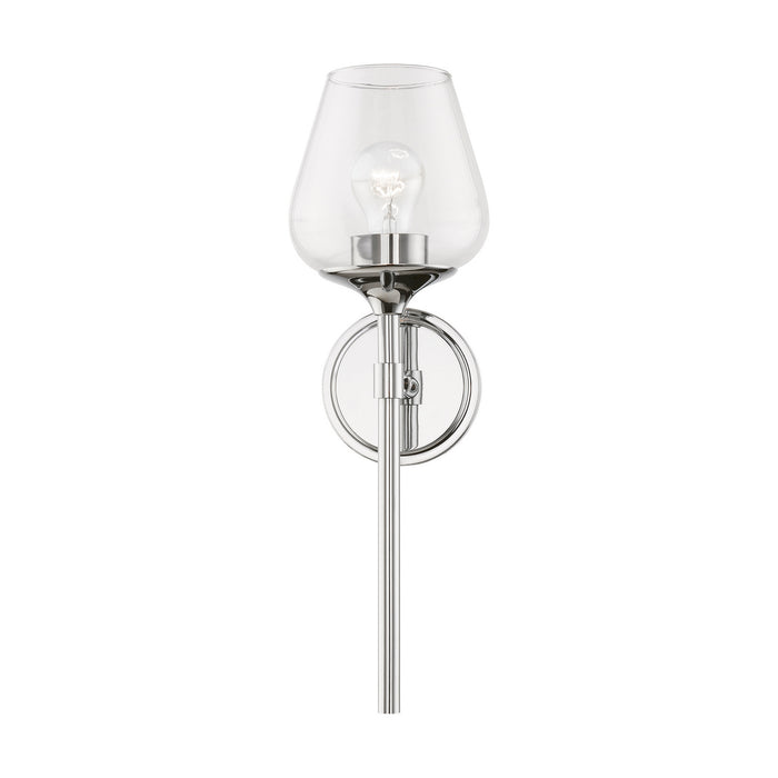 Livex Lighting - 17471-05 - One Light Vanity Sconce - Willow - Polished Chrome