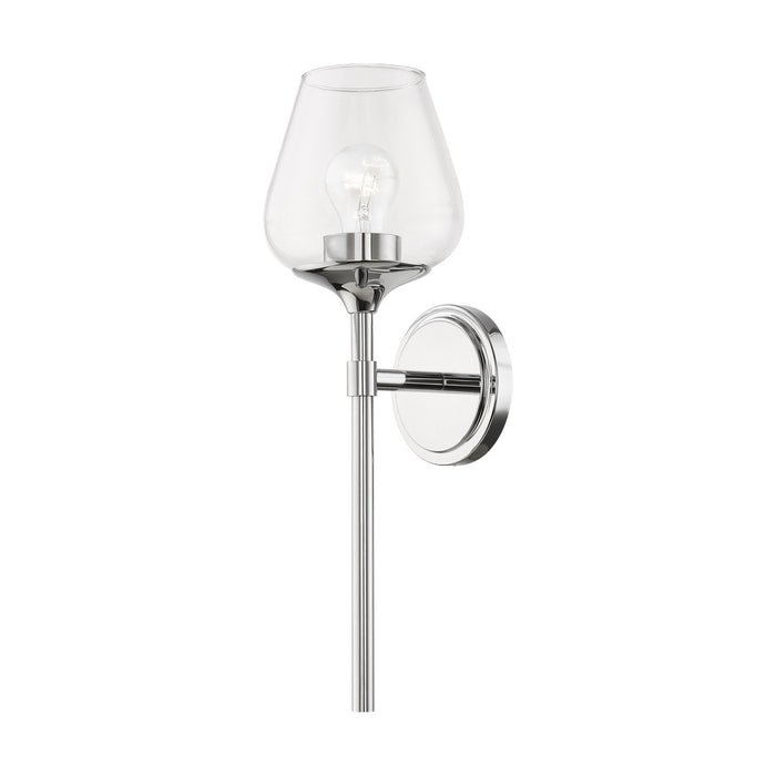 Livex Lighting - 17471-05 - One Light Vanity Sconce - Willow - Polished Chrome