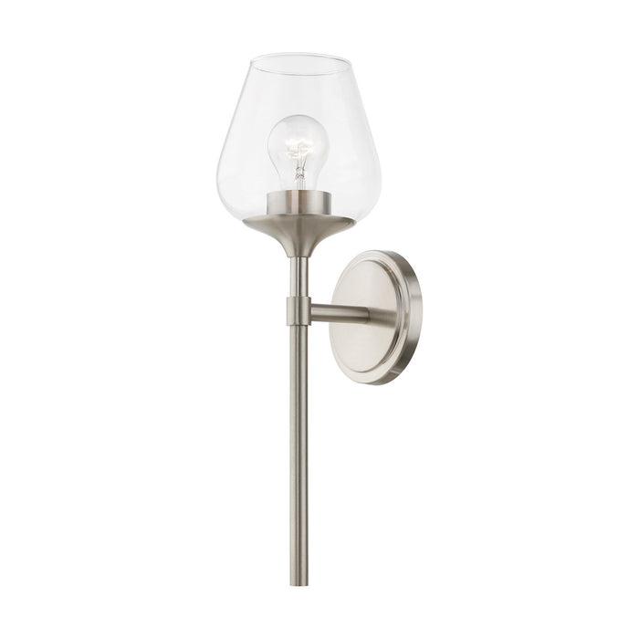 Livex Lighting - 17471-91 - One Light Vanity Sconce - Willow - Brushed Nickel