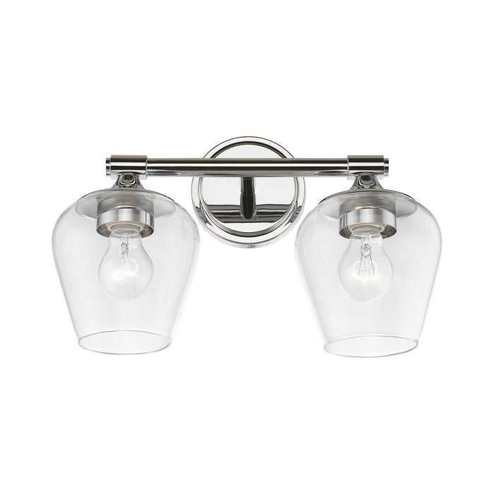 Livex Lighting - 17472-05 - Two Light Vanity Sconce - Willow - Polished Chrome