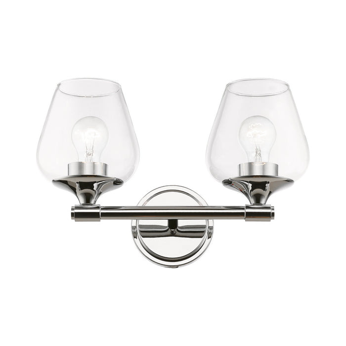 Livex Lighting - 17472-05 - Two Light Vanity Sconce - Willow - Polished Chrome