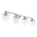 Livex Lighting - 17474-05 - Four Light Vanity Sconce - Willow - Polished Chrome