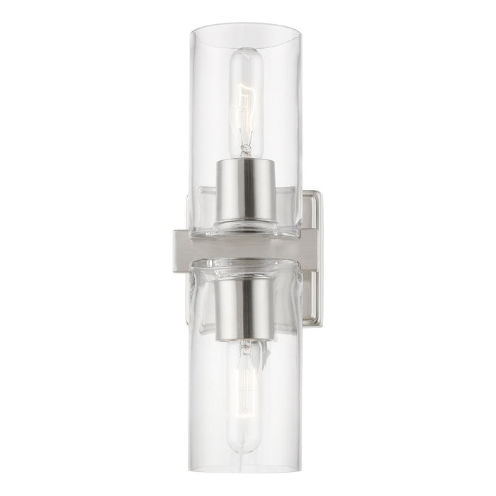 Livex Lighting - 18032-91 - Two Light Vanity Sconce - Clarion - Brushed Nickel