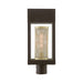 Livex Lighting - 20763-07 - One Light Outdoor Post Top Lantern - Franklin - Bronze with Soft Gold Candle