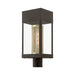 Livex Lighting - 20763-07 - One Light Outdoor Post Top Lantern - Franklin - Bronze with Soft Gold Candle