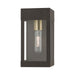 Livex Lighting - 20871-07 - One Light Outdoor Wall Lantern - Barrett - Bronze with Antique Brass Candle