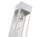 Livex Lighting - 20873-81 - One Light Outdoor Wall Lantern - Barrett - Painted Satin Nickel with Brushed Nickel Candle