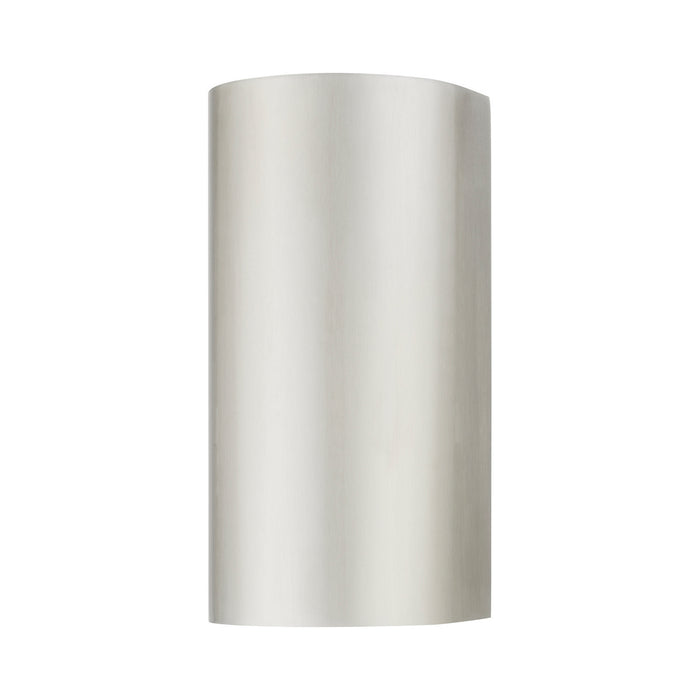 Livex Lighting - 22062-91 - One Light Outdoor Wall Lantern - Bond - Brushed Nickel