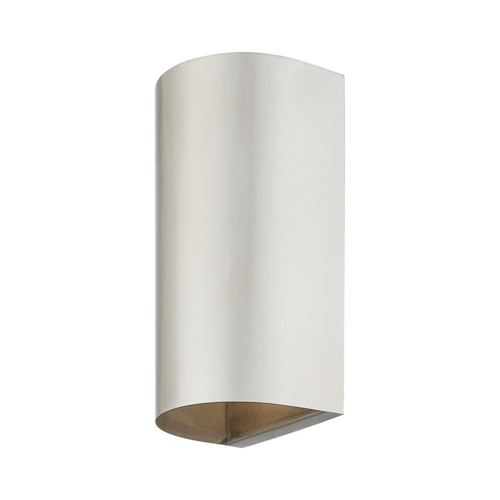 Livex Lighting - 22062-91 - One Light Outdoor Wall Lantern - Bond - Brushed Nickel