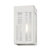 Livex Lighting - 22971-91 - One Light Outdoor Wall Lantern - Malmo - Brushed Nickel