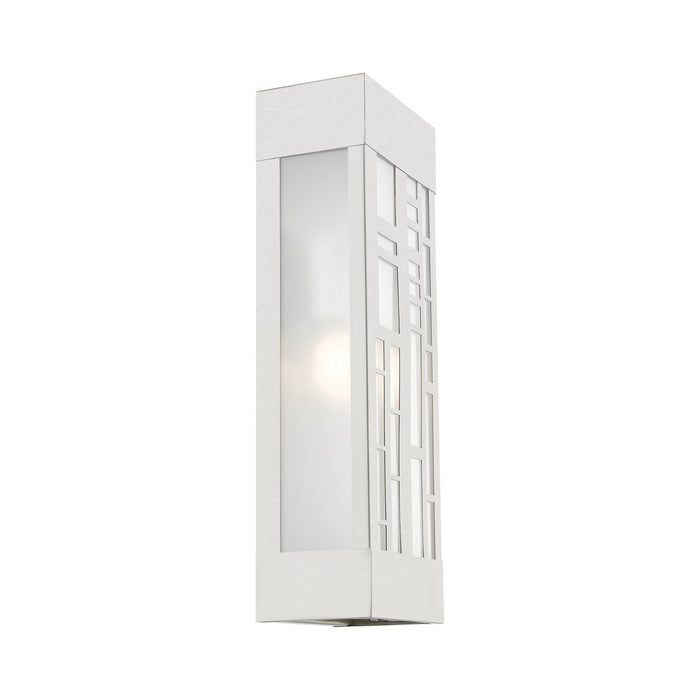 Livex Lighting - 22972-91 - Two Light Outdoor Wall Lantern - Malmo - Brushed Nickel