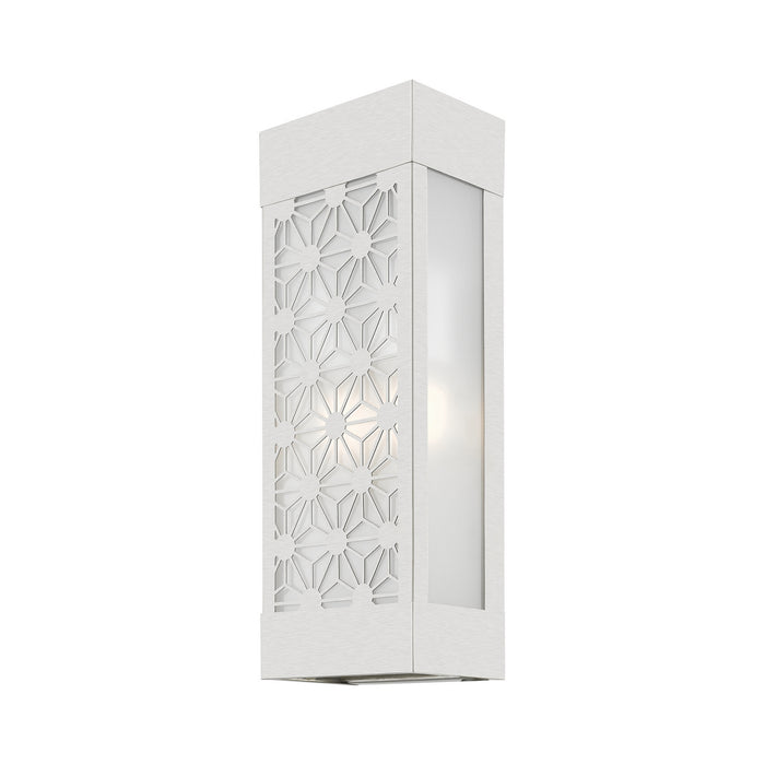 Livex Lighting - 24322-91 - Two Light Outdoor Wall Lantern - Berkeley - Brushed Nickel