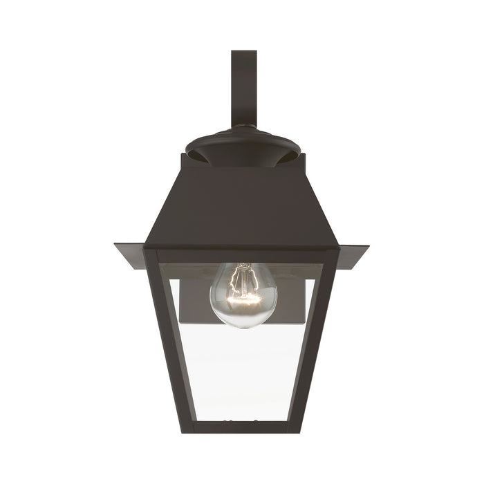 Livex Lighting - 27212-07 - One Light Outdoor Wall Lantern - Wentworth - Bronze with Antique Brass Finish Cluster