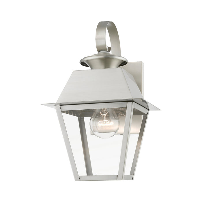 Livex Lighting - 27212-91 - One Light Outdoor Wall Lantern - Wentworth - Brushed Nickel