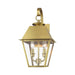 Livex Lighting - 27215-08 - Two Light Outdoor Wall Lantern - Wentworth - Natural Brass