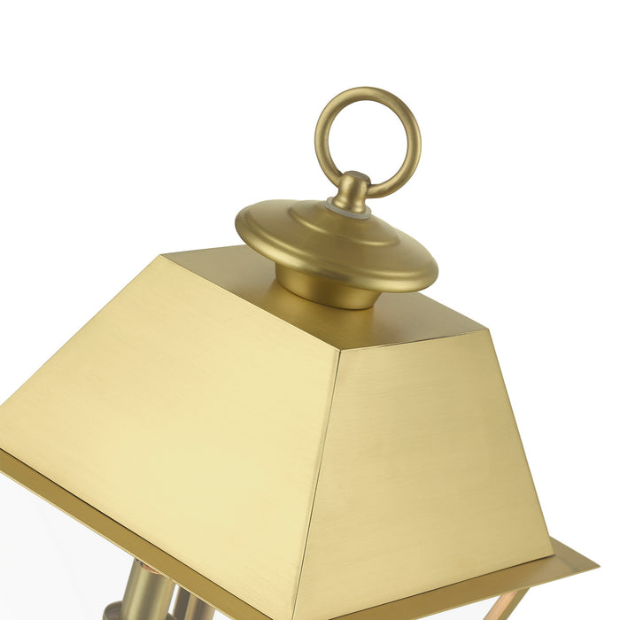 Livex Lighting - 27216-08 - Two Light Outdoor Post Top Lantern - Wentworth - Natural Brass