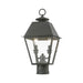 Livex Lighting - 27216-61 - Two Light Outdoor Post Top Lantern - Wentworth - Charcoal