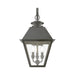 Livex Lighting - 27218-61 - Three Light Outdoor Wall Lantern - Wentworth - Charcoal