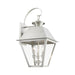 Livex Lighting - 27218-91 - Three Light Outdoor Wall Lantern - Wentworth - Brushed Nickel