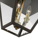 Livex Lighting - 27220-07 - Three Light Outdoor Pendant - Wentworth - Bronze with Antique Brass Finish Cluster