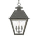 Livex Lighting - 27220-61 - Three Light Outdoor Pendant - Wentworth - Charcoal