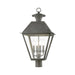 Livex Lighting - 27223-61 - Four Light Outdoor Post Top Lantern - Wentworth - Charcoal