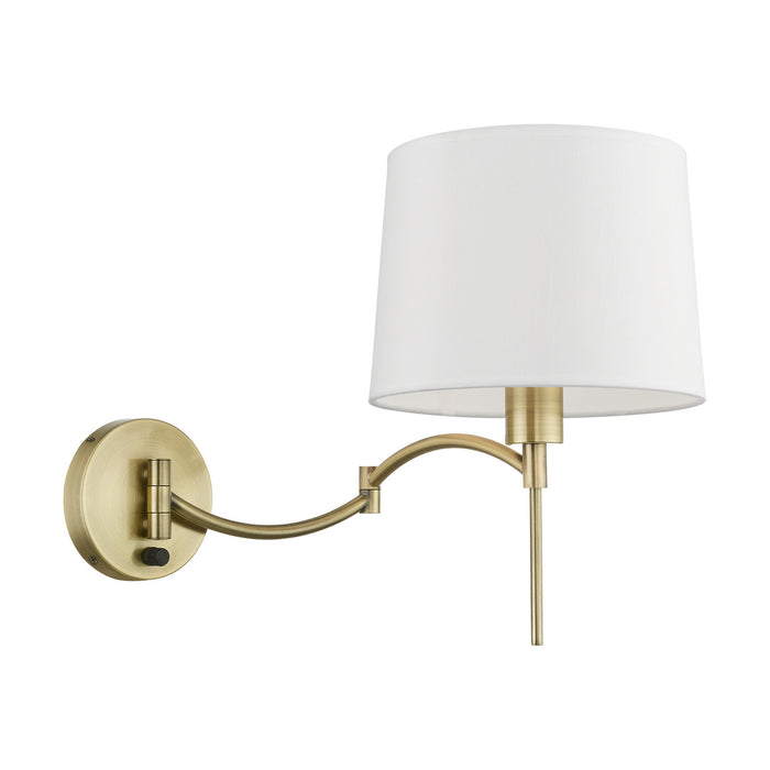 Livex Lighting - 40044-01 - One Light Swing Arm Wall Lamp - Swing Arm Wall Lamps - Antique Brass