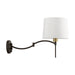 Livex Lighting - 40044-07 - One Light Swing Arm Wall Lamp - Swing Arm Wall Lamps - Bronze with Antique Brass