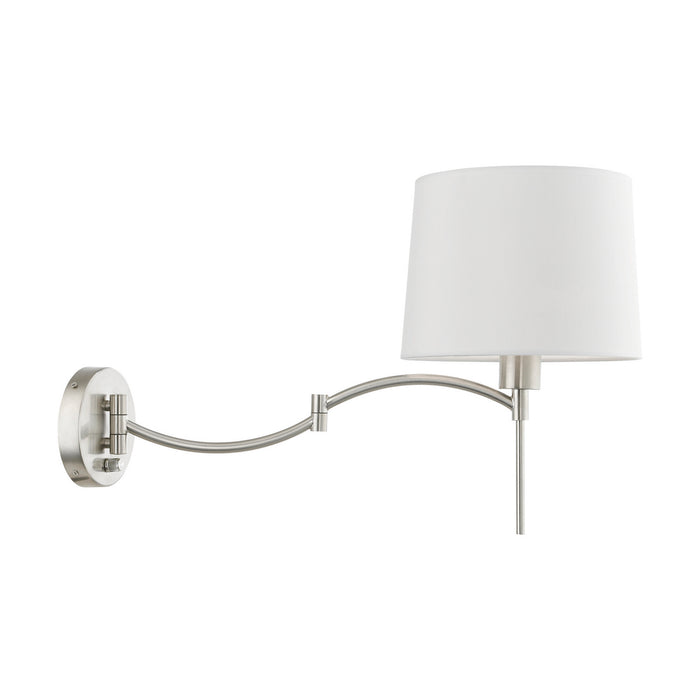 Livex Lighting - 40044-91 - One Light Swing Arm Wall Lamp - Swing Arm Wall Lamps - Brushed Nickel