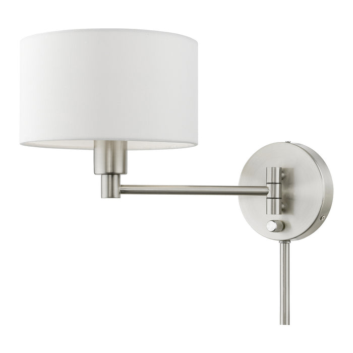Livex Lighting - 40080-91 - One Light Swing Arm Wall Lamp - Swing Arm Wall Lamps - Brushed Nickel