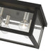 Livex Lighting - 4032-04 - Four Light Flush Mount - Milford - Black with Brushed Nickel Finish Candles