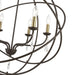 Livex Lighting - 40906-07 - Six Light Pendant Chandelier - Aria - Bronze with Antique Brass Finish Candles