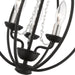 Livex Lighting - 40913-04 - Three Light Convertible Mini Chandelier/ Semi-Flush - Arabella - Black with Brushed Nickel Finish Candles