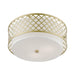 Livex Lighting - 41109-33 - Three Light Semi-Flush Mount - Arabesque - Soft Gold