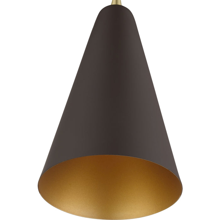 Livex Lighting - 41175-07 - One Light Mini Pendant - Dulce - Bronze with Antique Brass