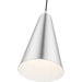 Livex Lighting - 41175-66 - One Light Mini Pendant - Dulce - Brushed Aluminum with Polished Chrome