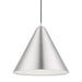 Livex Lighting - 41176-66 - One Light Pendant - Dulce - Brushed Aluminum with Polished Chrome
