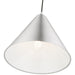 Livex Lighting - 41176-66 - One Light Pendant - Dulce - Brushed Aluminum with Polished Chrome