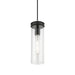 Livex Lighting - 41236-04 - One Light Mini Pendant - Devoe - Black with Brushed Nickel