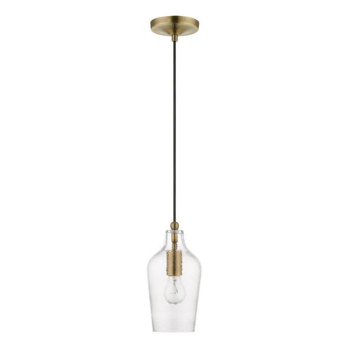 Livex Lighting - 41240-01 - One Light Mini Pendant - Avery - Antique Brass